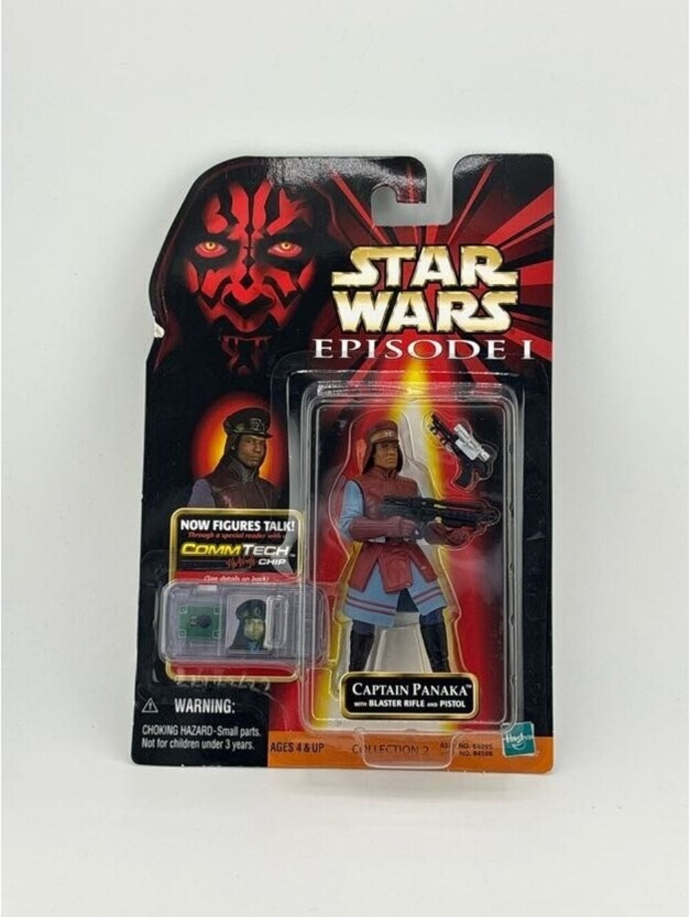 Star Wars Captain Panaka Figure Hasbro Episode I 3.75 Inch CommTech Chip